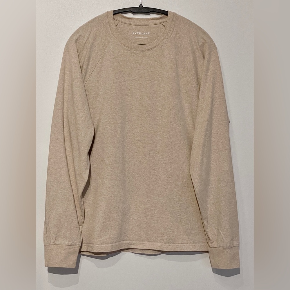 The Premium-Weight Long-Sleeve Crew Uniform Organic Cotton Tee